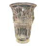 Vase verre moulé pressé art deco