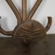 Rattan coat hanger