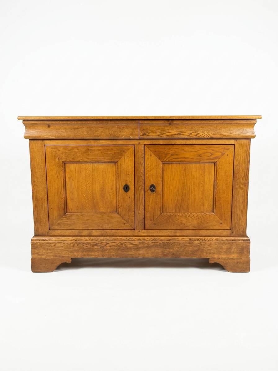 Louis Philippe buffet in solid oak.