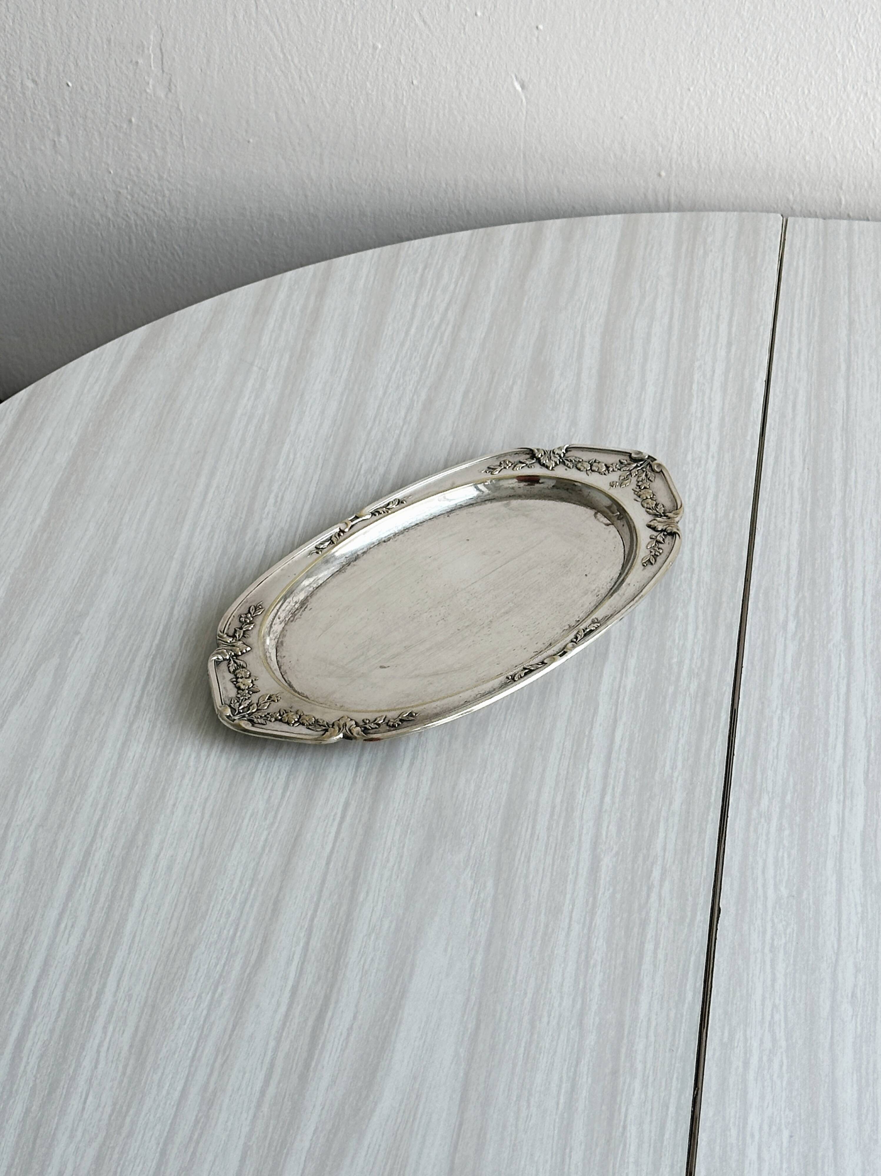 Small silver-plated tray