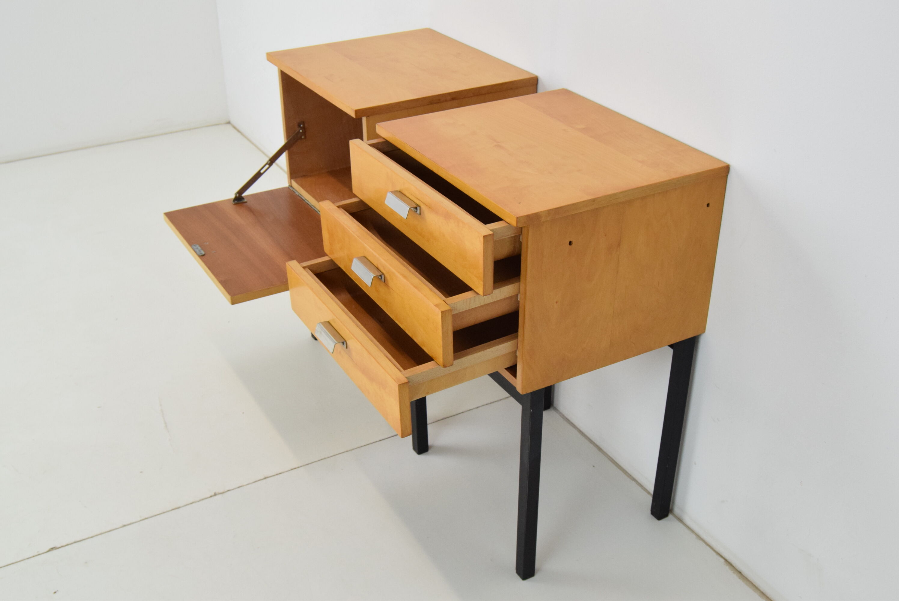 Bedside Tables,UP zavody Bucovice,1970's.