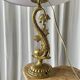 Lampe dauphin en bronze doré style Louis XV