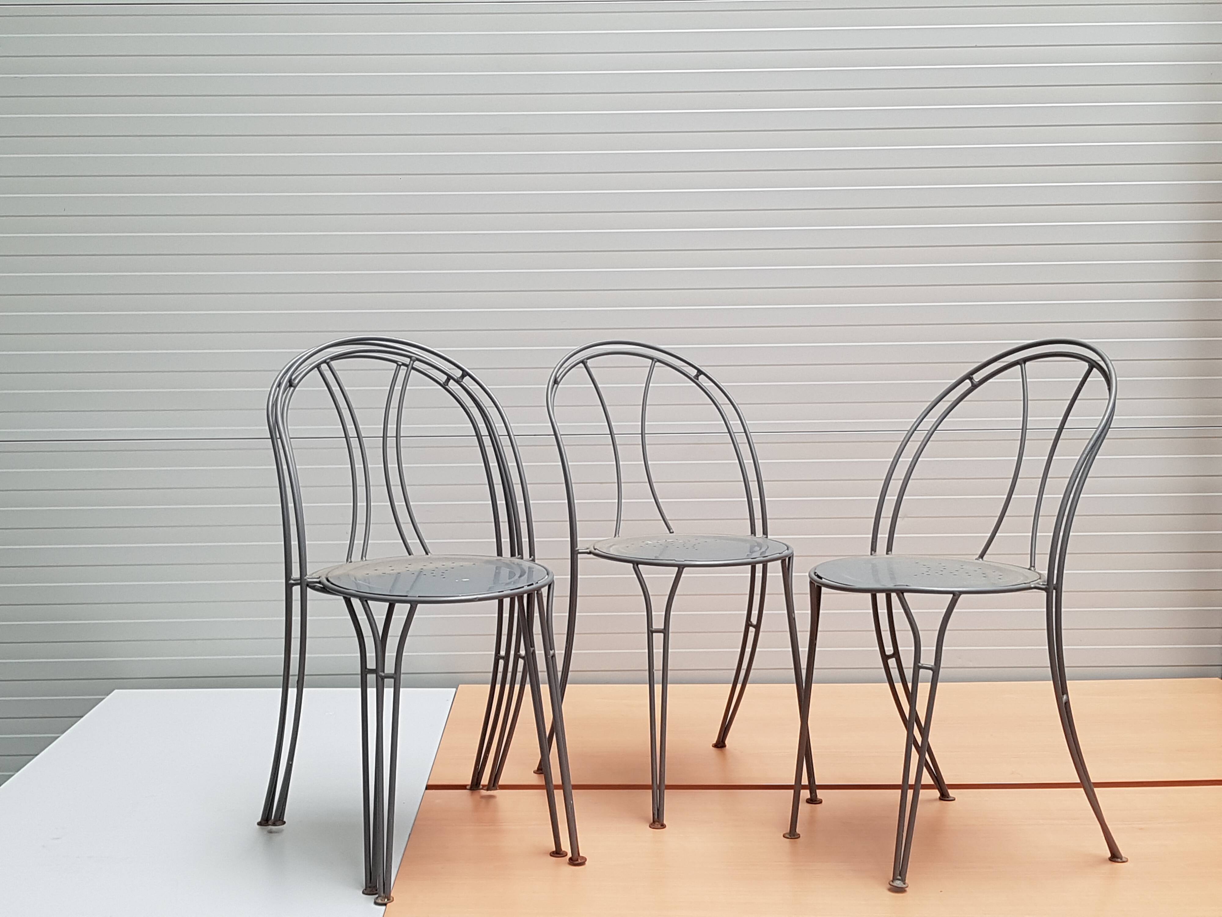 Chaises industrielle métal années 1960 - 1970