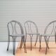 Chaises industrielle métal années 1960 - 1970