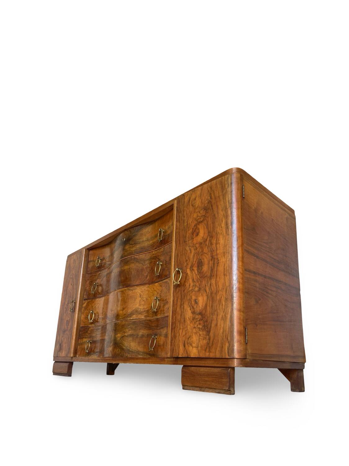 Italian Art deco walnut sideboard