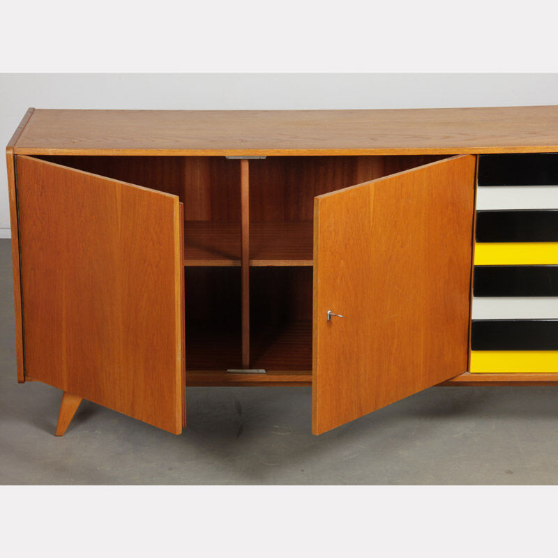 Oak enfilade by Jiri Jiroutek, model U-460, 1960
