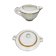 Limoges porcelain A. Vignaud sugar bowl and milk jug with gold trim