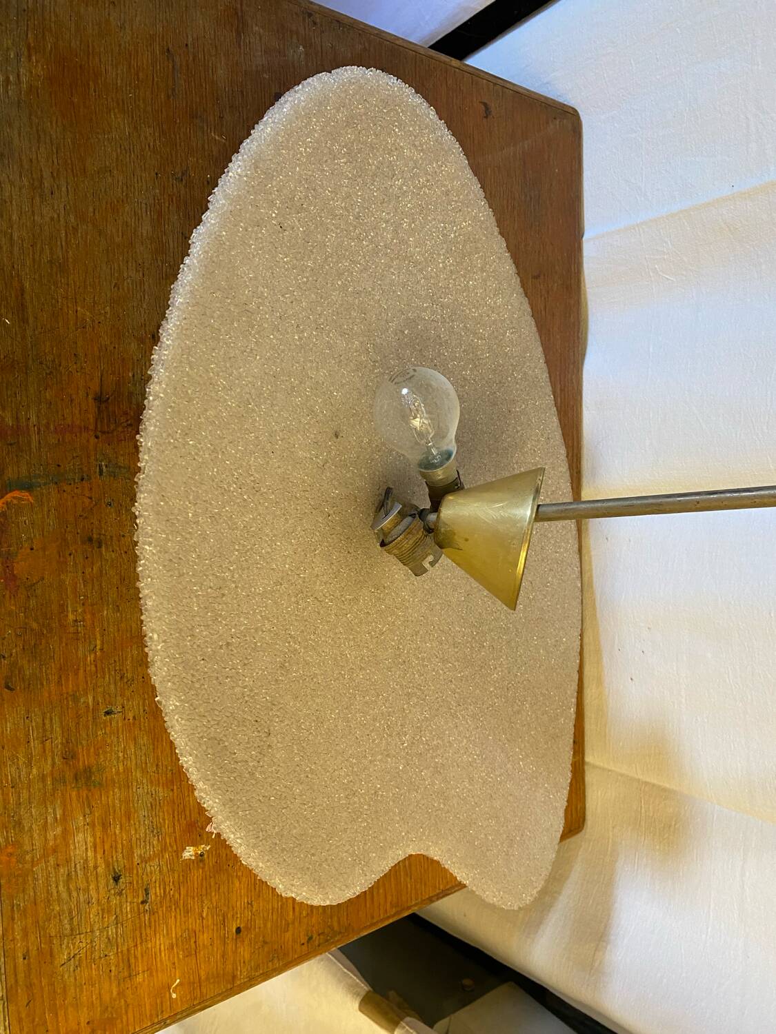 Antique perspex pendant light 60s vintage