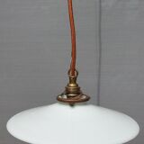 Suspension white opaline sequined copper cable