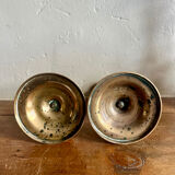 Pair of brass candlesticks