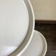 Pair of bedside tables 1970 Space Age in white ABS
