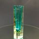 Vase en verre de Murano à facettes 'Sommerso' attribué à Mandruzzato, vers 1960-1969