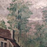 Vintage French oil painting, signed Levergne, 1958