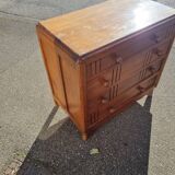 Old art deco chest of drawers with ball handle
