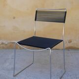 Black vintage scoubidou chair
