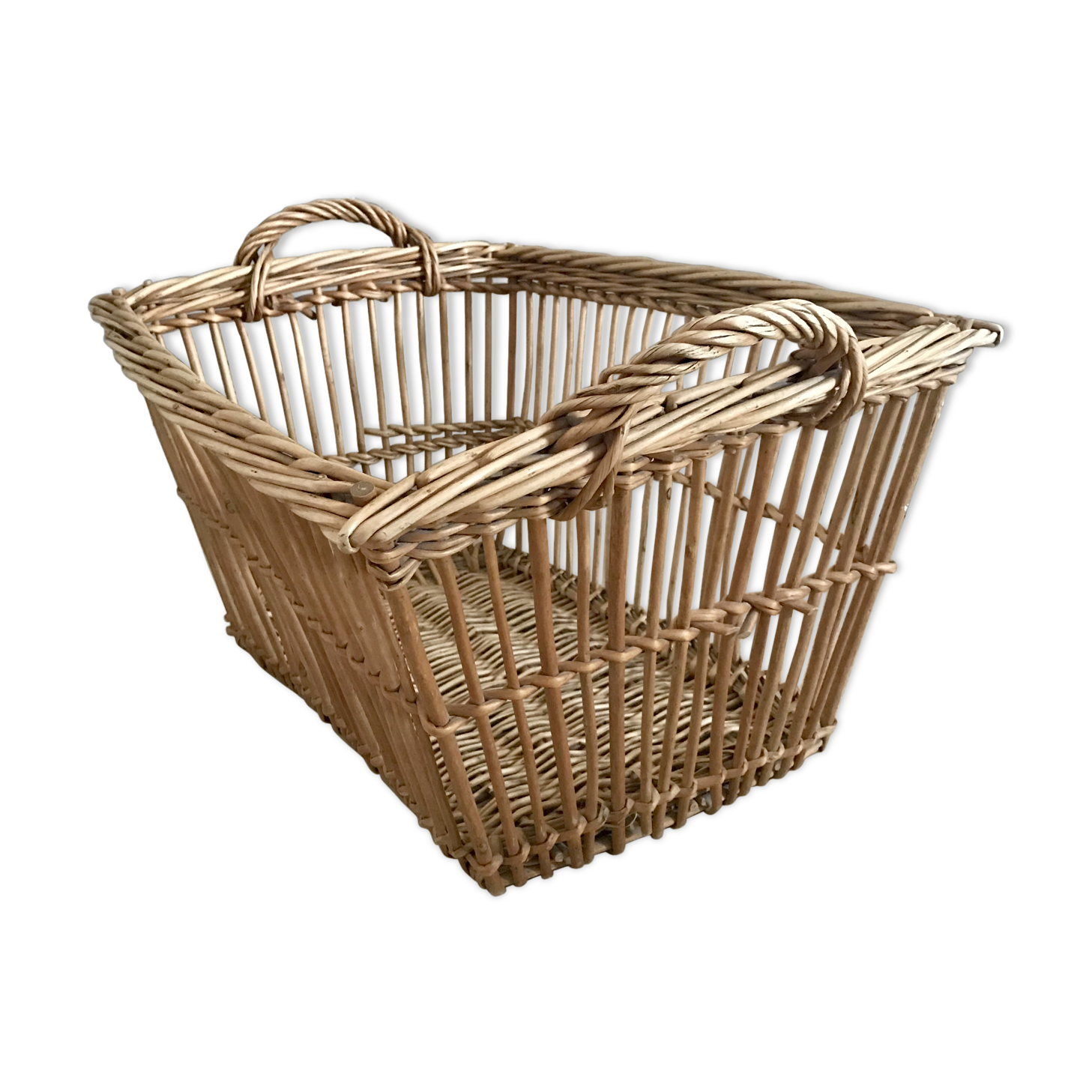 Panier à linge en osier