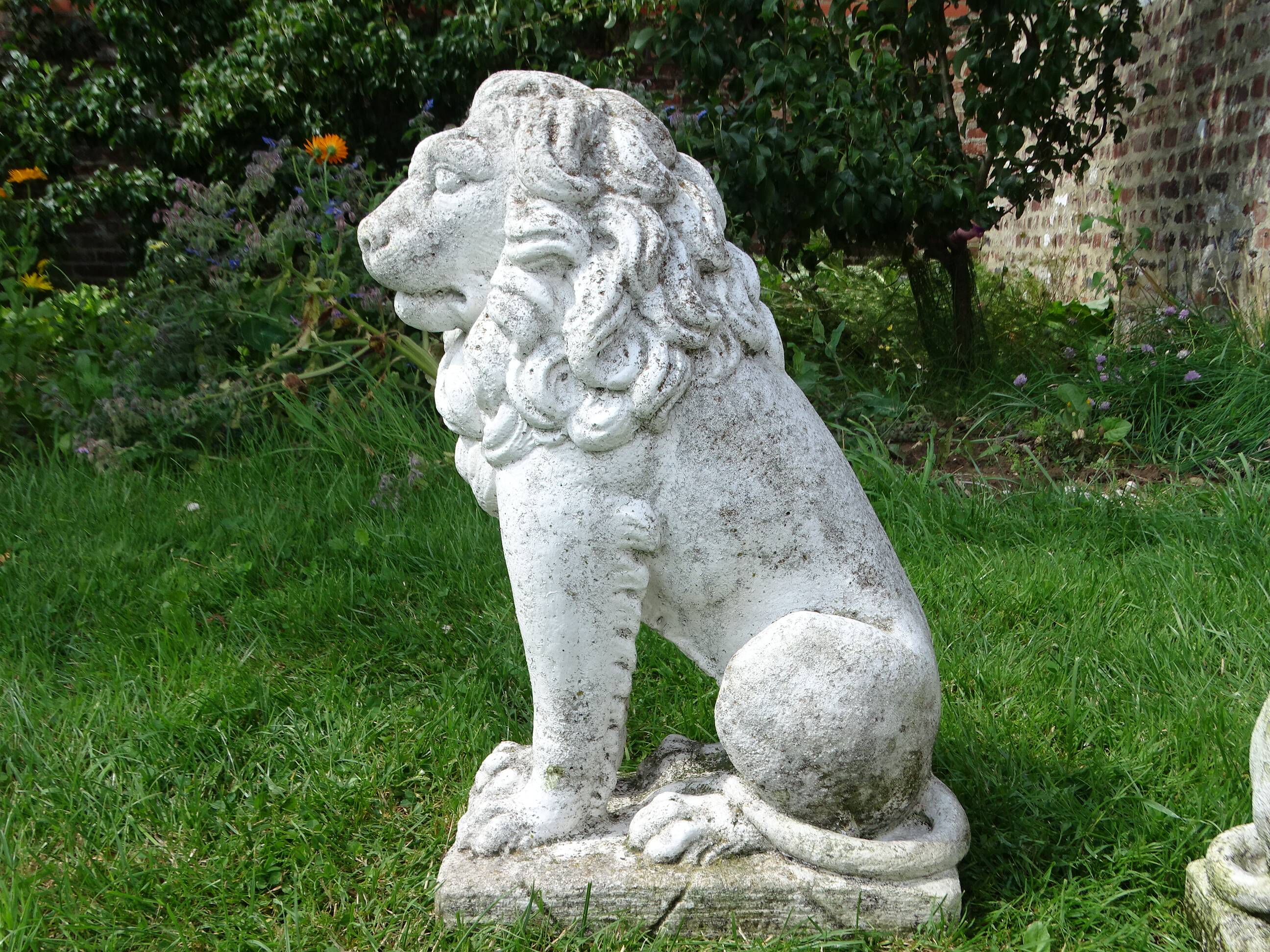 Pair of stone lions