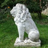 Pair of stone lions