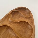 Large designer tray in solid teak - Laur Jensen, Denmark 1970
