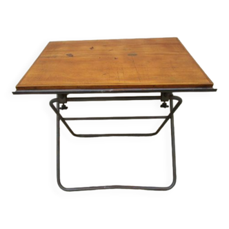 Drawing table in wood and metal