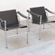Pair of LC1 armchairs by Le Corbusier, for Cassina 1970