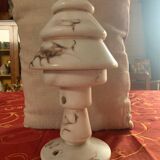 Alabaster lamp - two parts - 20th century cut