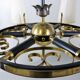 Large brass chandelier Finland 1950’s