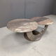 Vintage two tier marble coffee table, 1970s