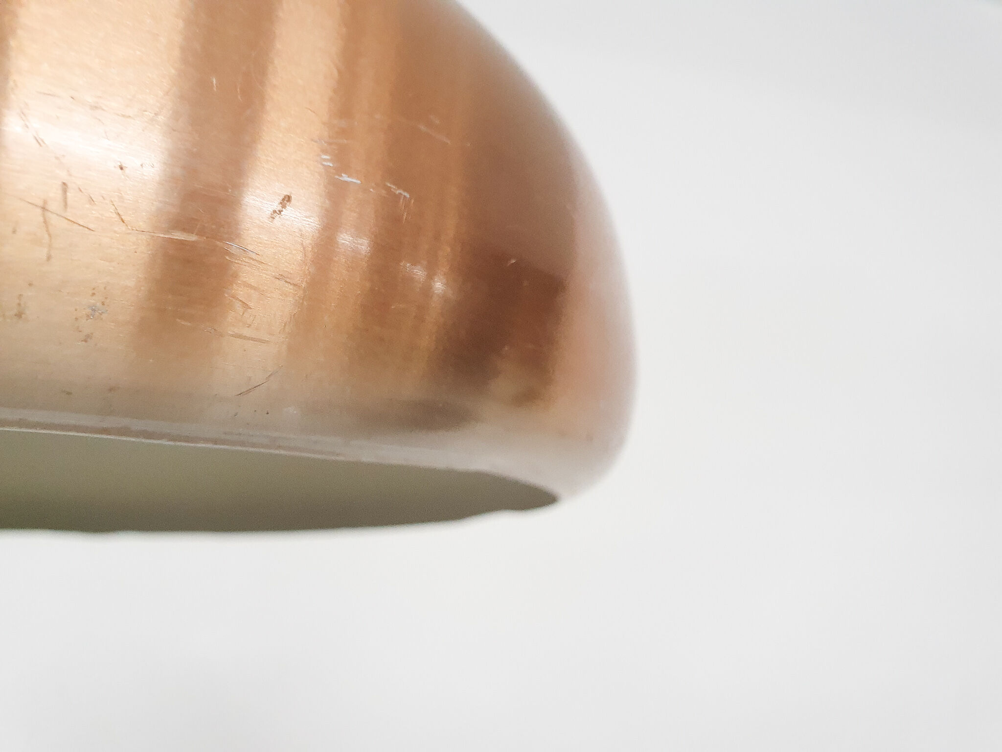 Vintage copper pendant light, Denmark 1960's