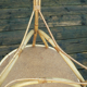 Details on vintage bamboo coffee table 1950s