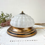 Vintage table lamp antique glass globe