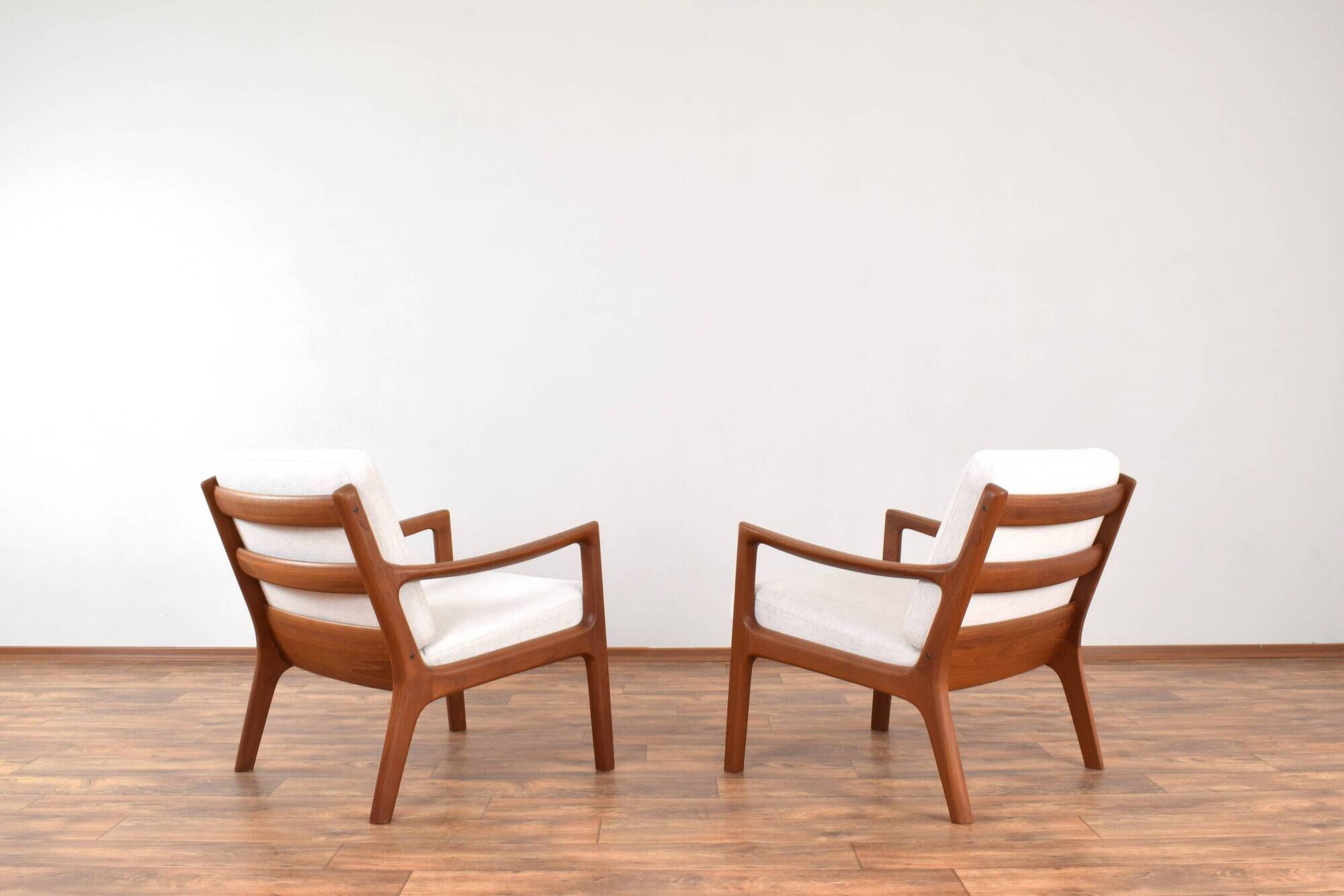 Mid-Century Danish Teak Lounge Chairs by Ole Wanscher for Cado, 1960s, Set of 2
