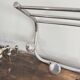 Vintage aluminum wall coat rack