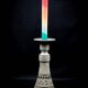 Ceramic candle holder with geometric decoration by Huguette Bessone - Vallauris