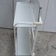 Serving white folding rolling table