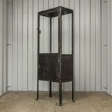 Vintage industrial dentist cabinet - metal glass cabinet