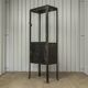Vintage industrial dentist cabinet - metal glass cabinet