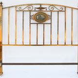 Gold metal bed