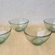4 80's glass bowls