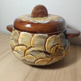 Ceramic pot with lid from the 1960s