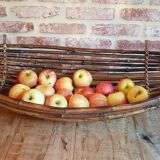 Corbeille à fruits en rotin en forme de bateau