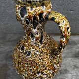 Vallauris Fat Lava or Honey Pitcher/Vase, 25 cm High - Vintage 70s