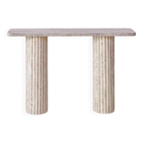 Olympia rectangular console 130x30 - Natural Travertine