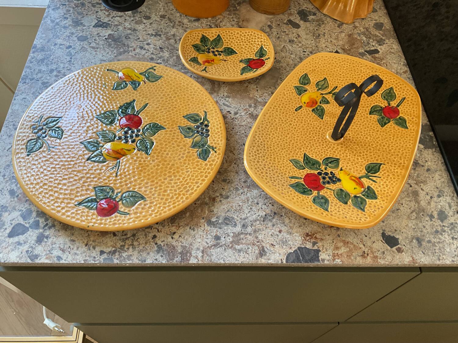 Céramique POET LAVAL ensemble 3 pièces