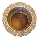 Antique Victorian Sheffield Silver Plated Raised Wine Bottle Holder Coaster