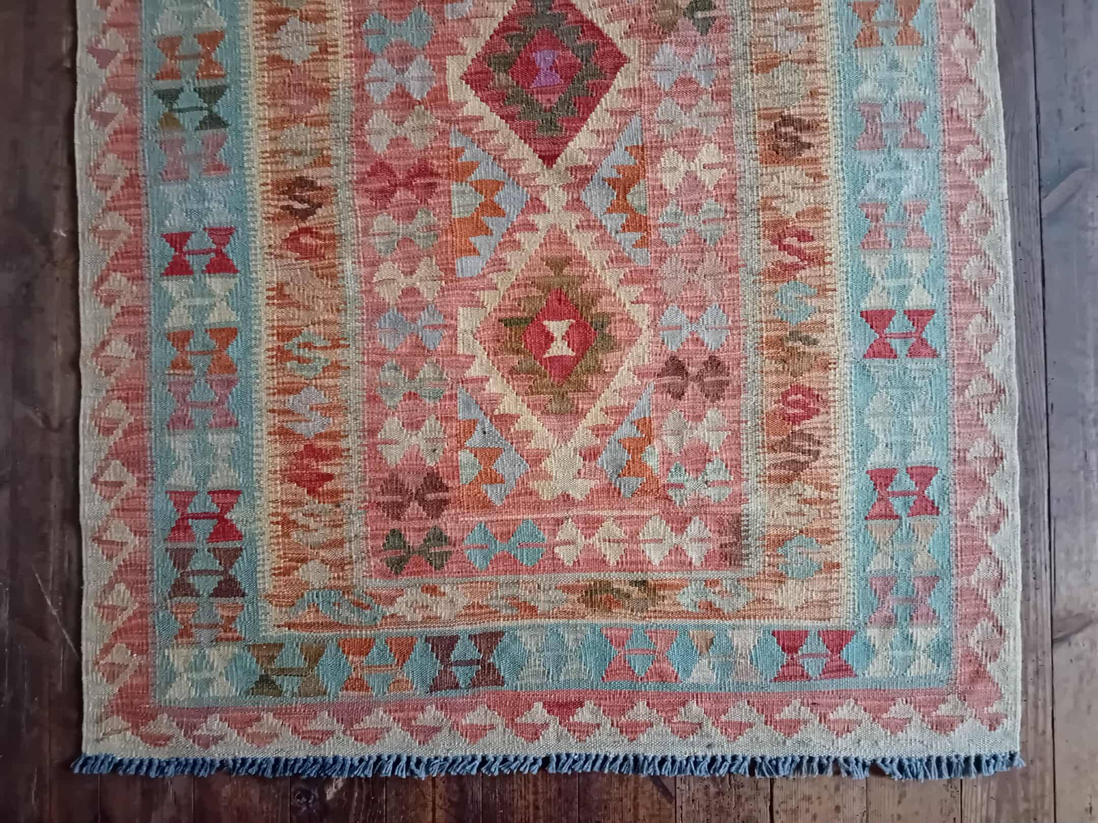 Kilim Afghan fait main 220x118cm
