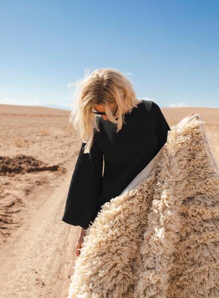 Pre-order fluffy Beni Ouarain runner rug 70×300 cm