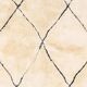 Tapis rond en laine naturelle artisanale