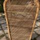 Vintage rattan and wicker shelf