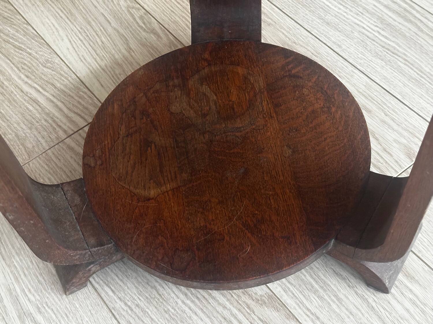 Art Deco oak pedestal table